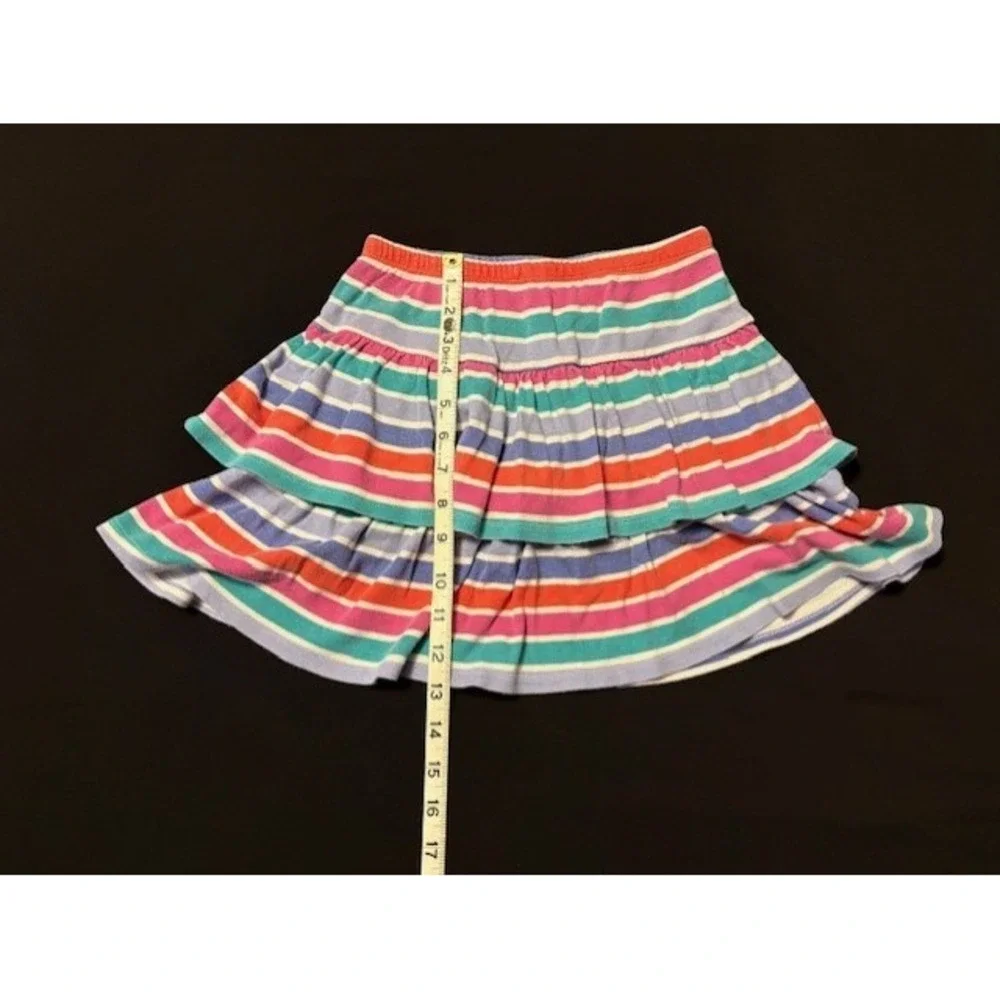 Gymboree size 8 striped multi colored skirt with attached shorts